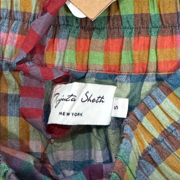 Free People Rujuta Sheth WAVE SKIRT | POSTCARD CHEX Small NWT $198 - Picture 10 of 10